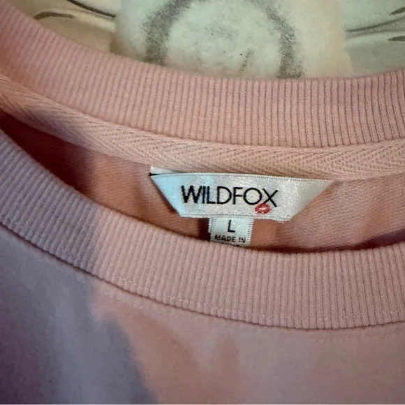Wildfox Coffee & Sunshine Tunic Pink Sweatshirt - Picture 5 of 6